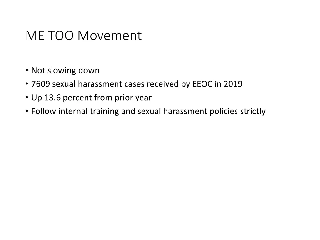 me too movement