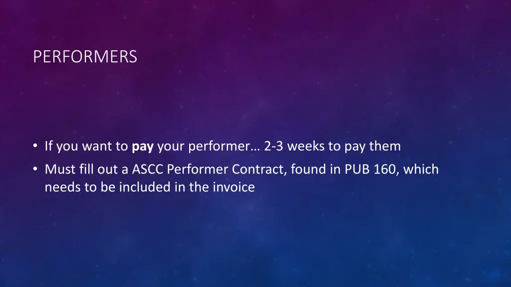 performers