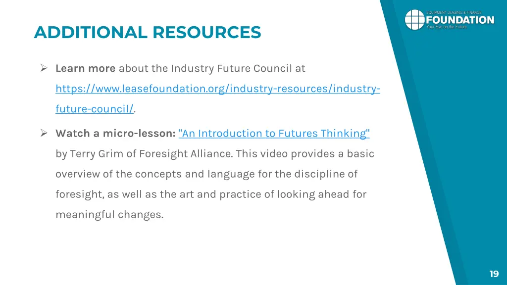 additional resources