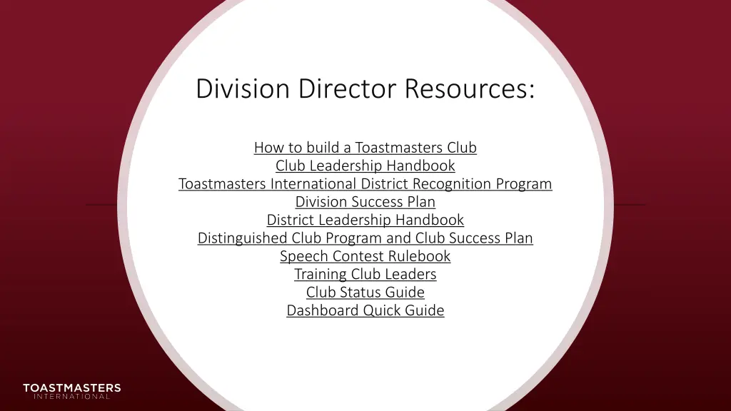 division director resources
