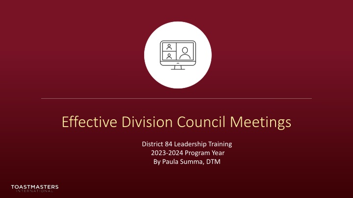 effective division council meetings