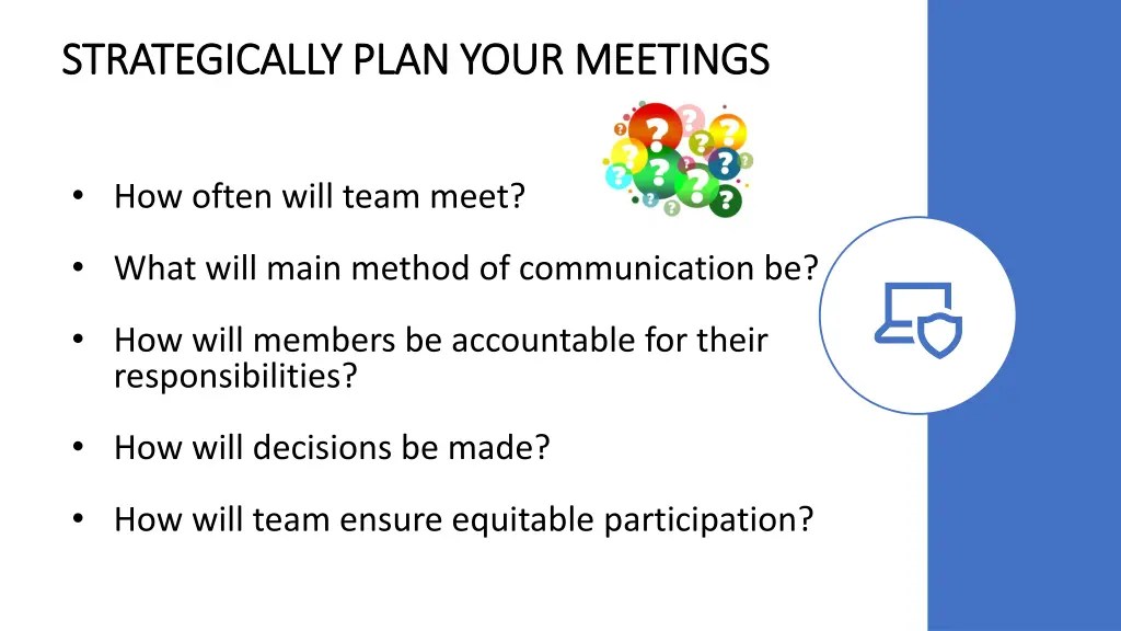 strategically plan your meetings strategically