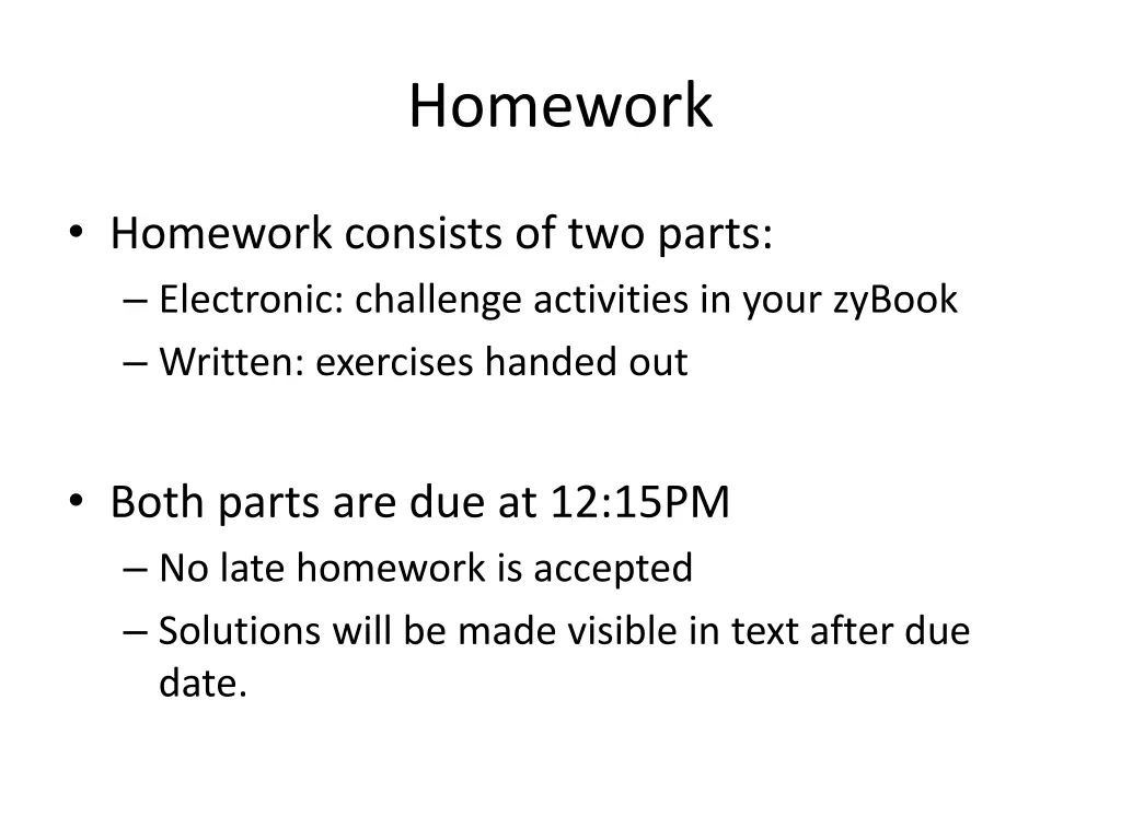 homework