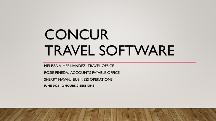concur travel software