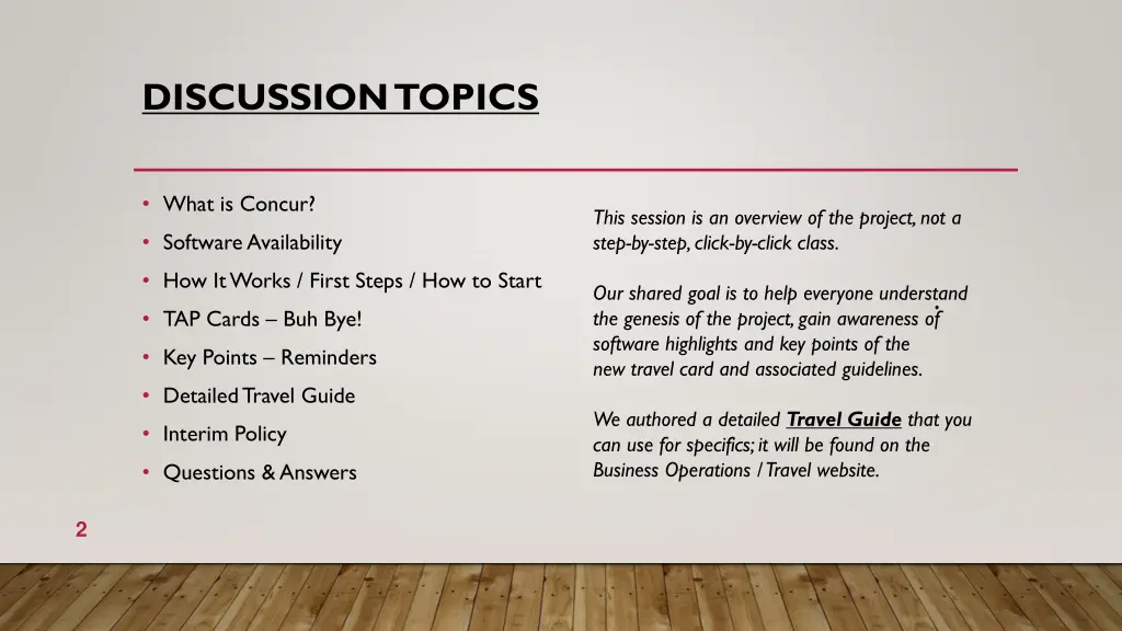 discussion topics