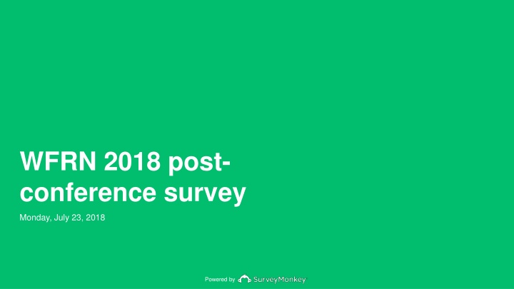 wfrn 2018 post conference survey