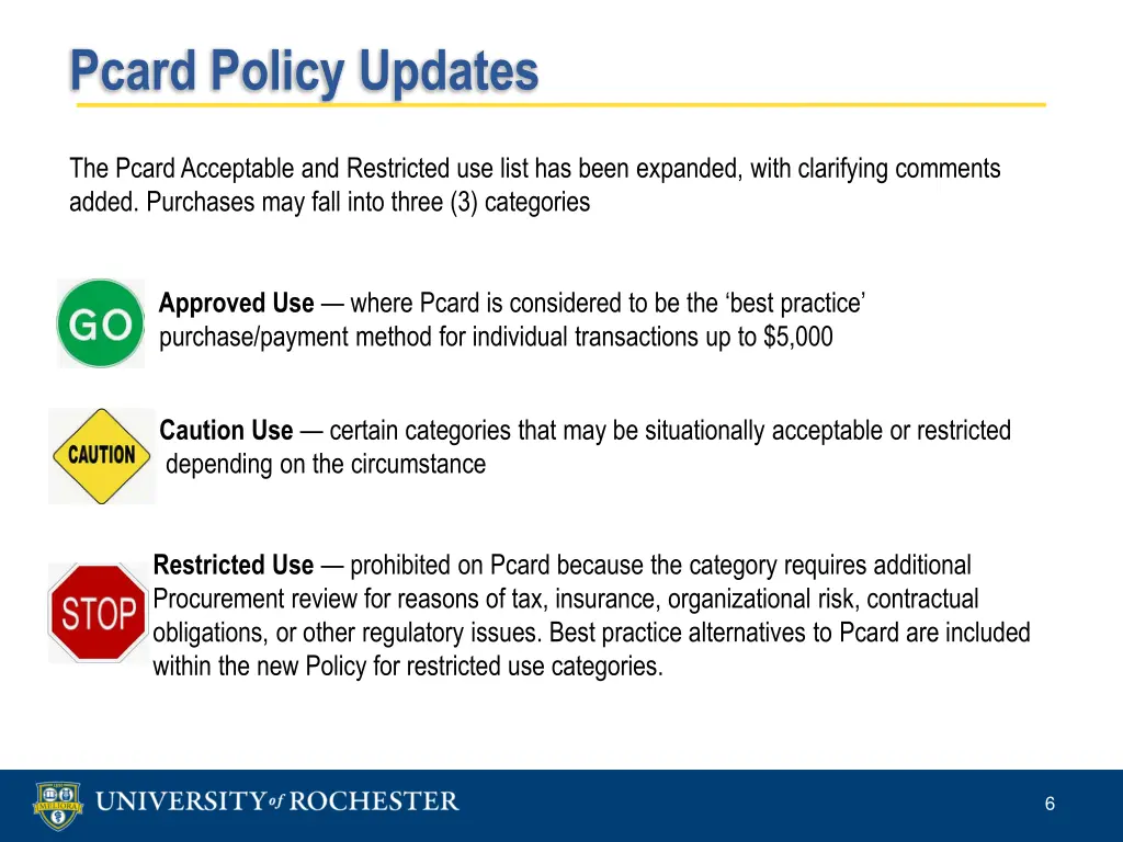 pcard policy updates 4