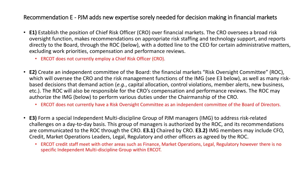 recommendation e recommendation e pjm adds