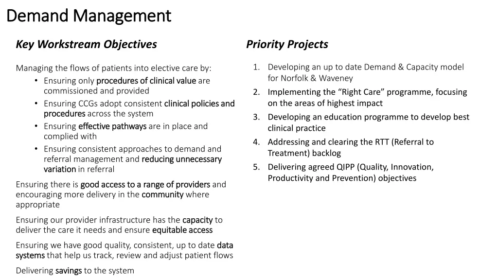demand management demand management