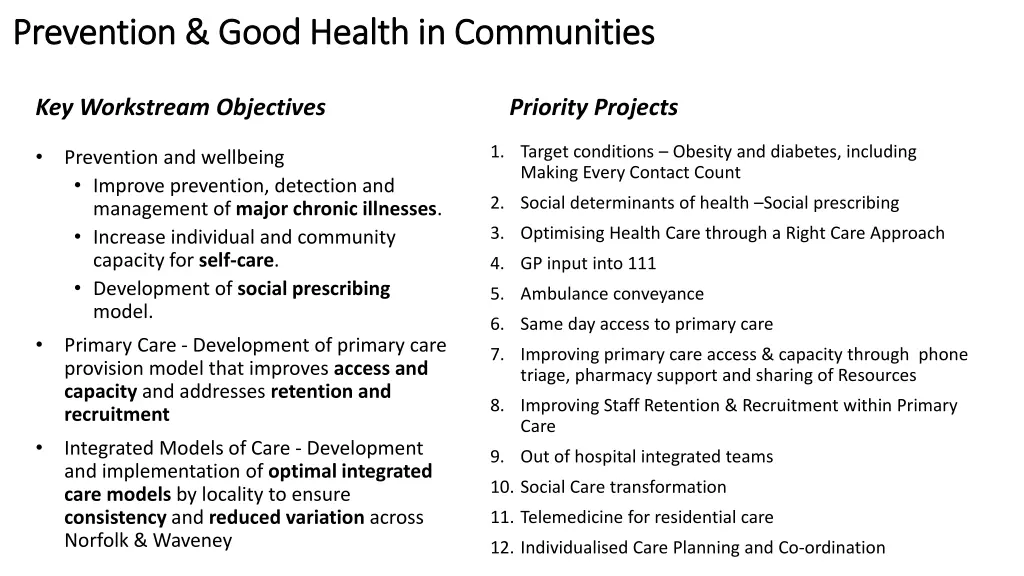 prevention good health in communities prevention