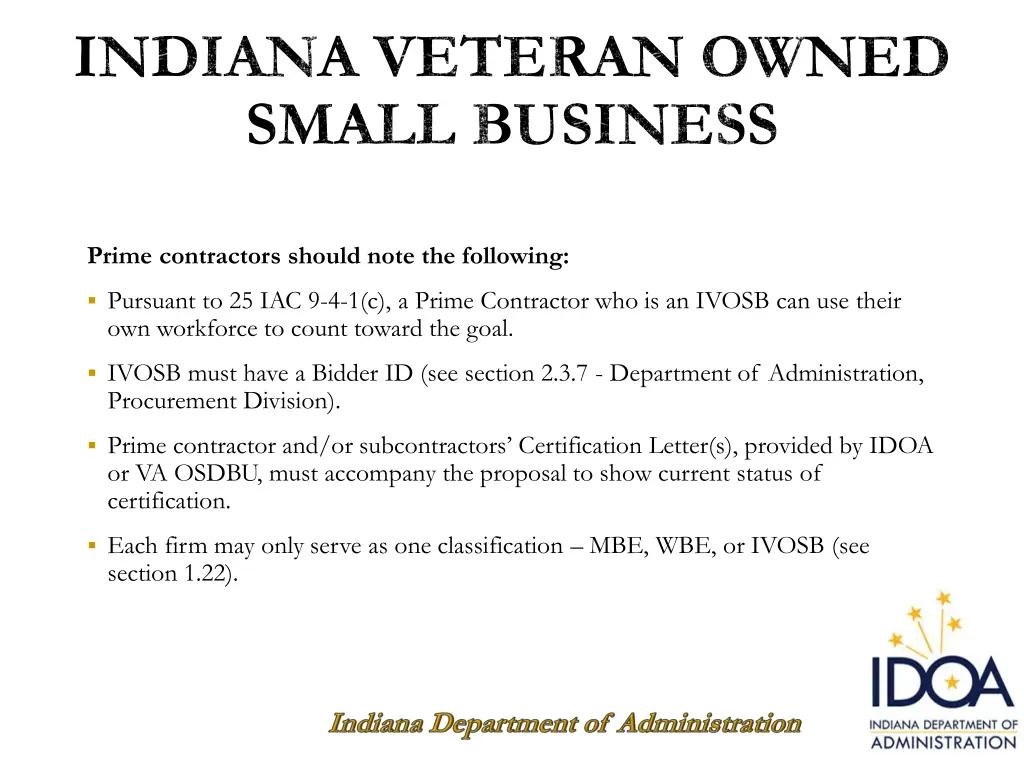 indiana veteran owned small business 1