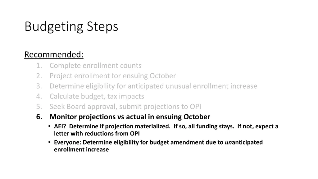 budgeting steps 6