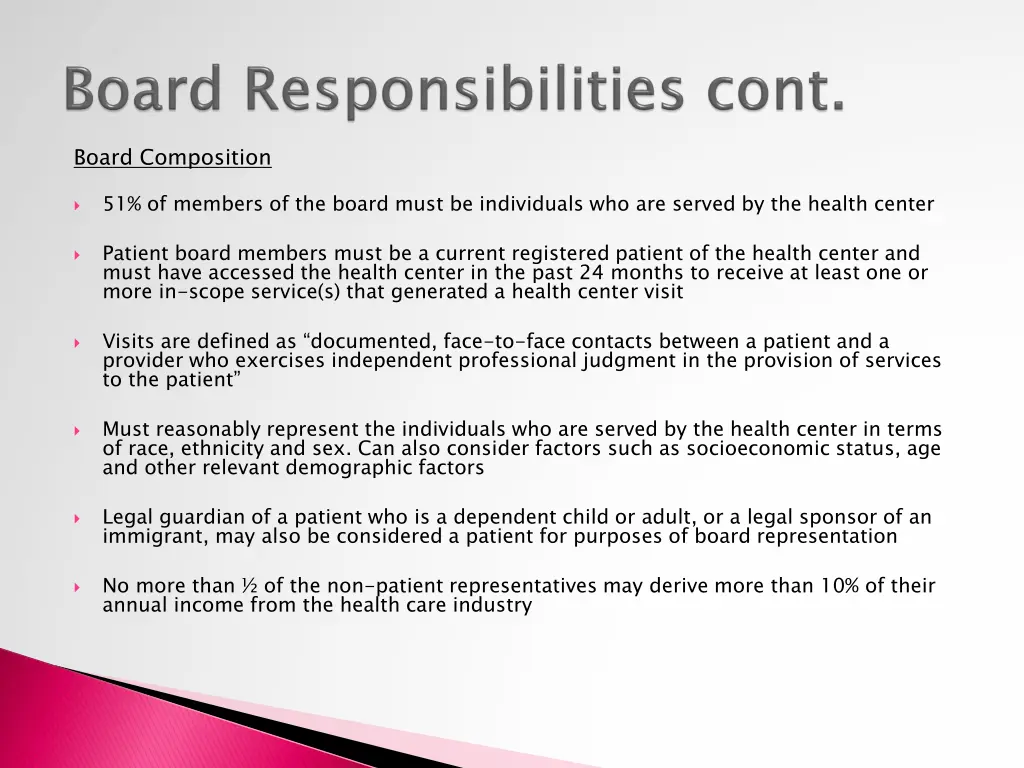 board composition