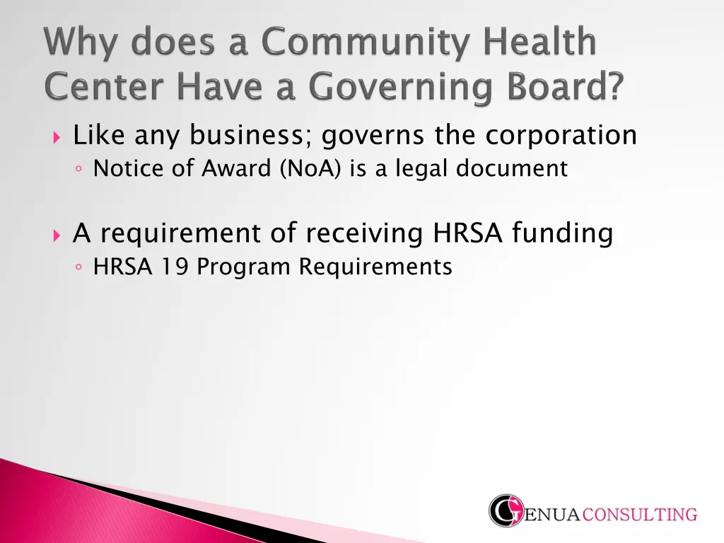 like any business governs the corporation notice