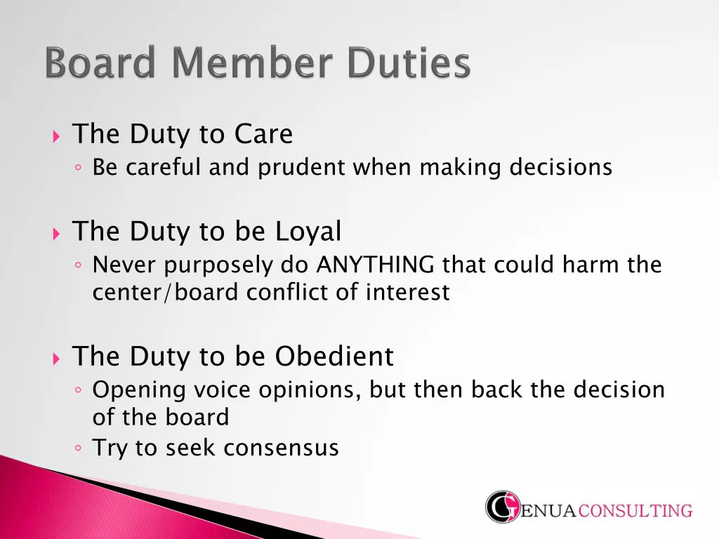 the duty to care be careful and prudent when
