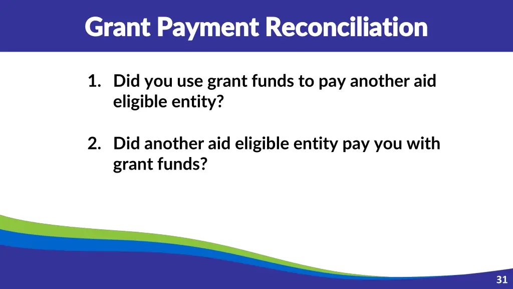 grant payment reconciliation grant payment 1