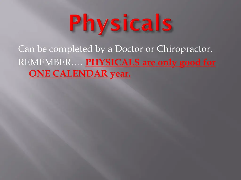 can be completed by a doctor or chiropractor