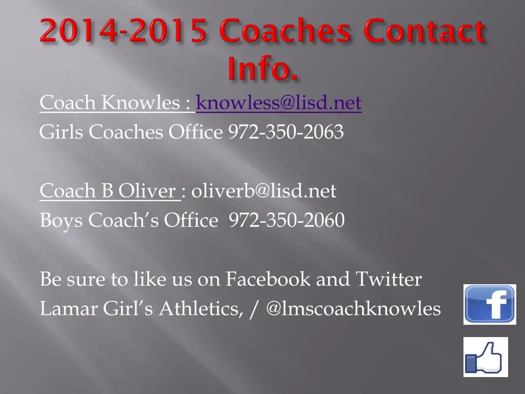 coach knowles knowless@lisd net girls coaches
