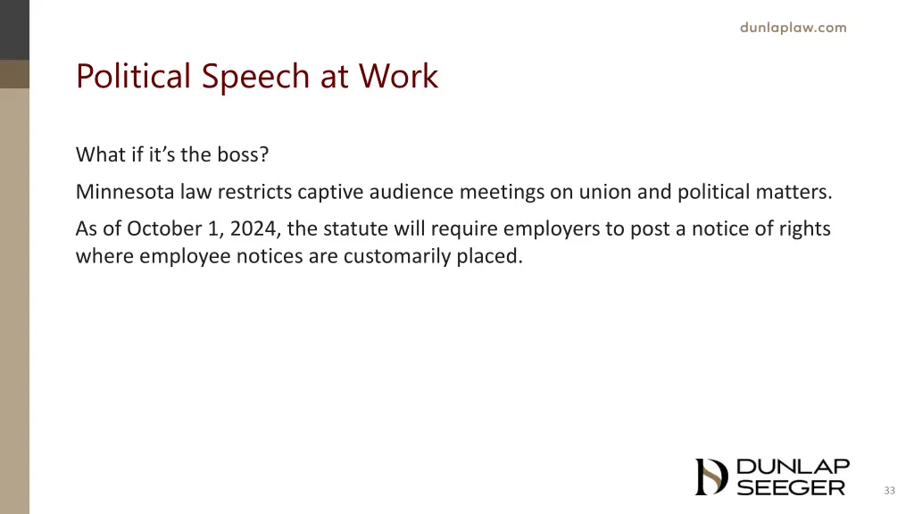 political speech at work 2