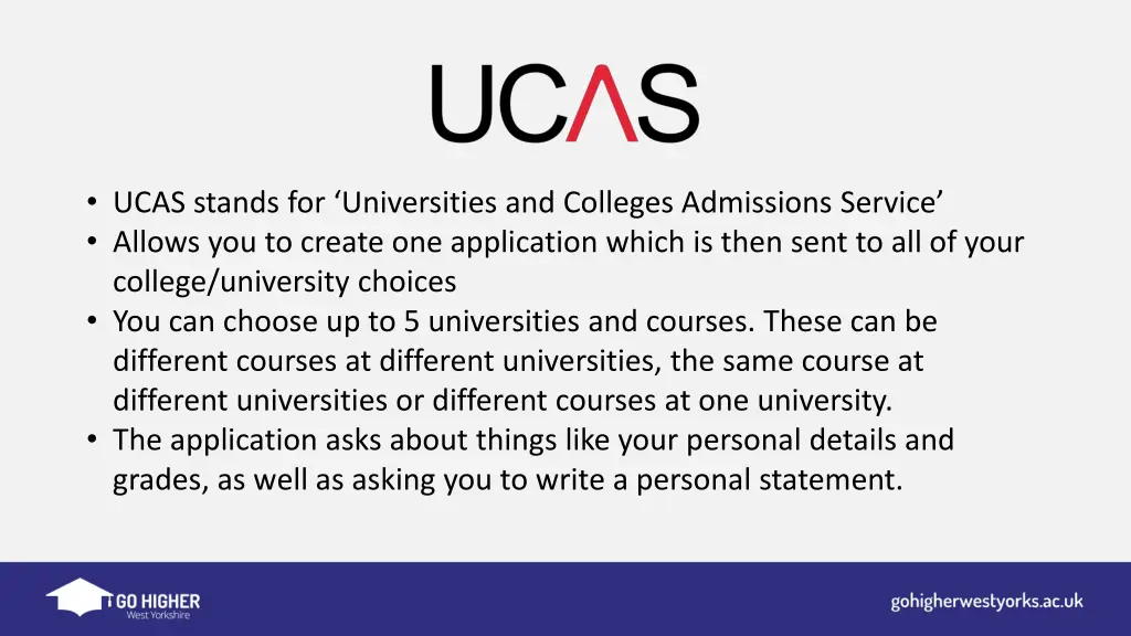 ucas stands for universities and colleges