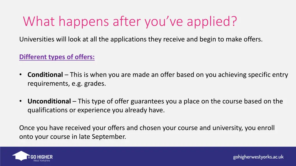 what happens after you ve applied