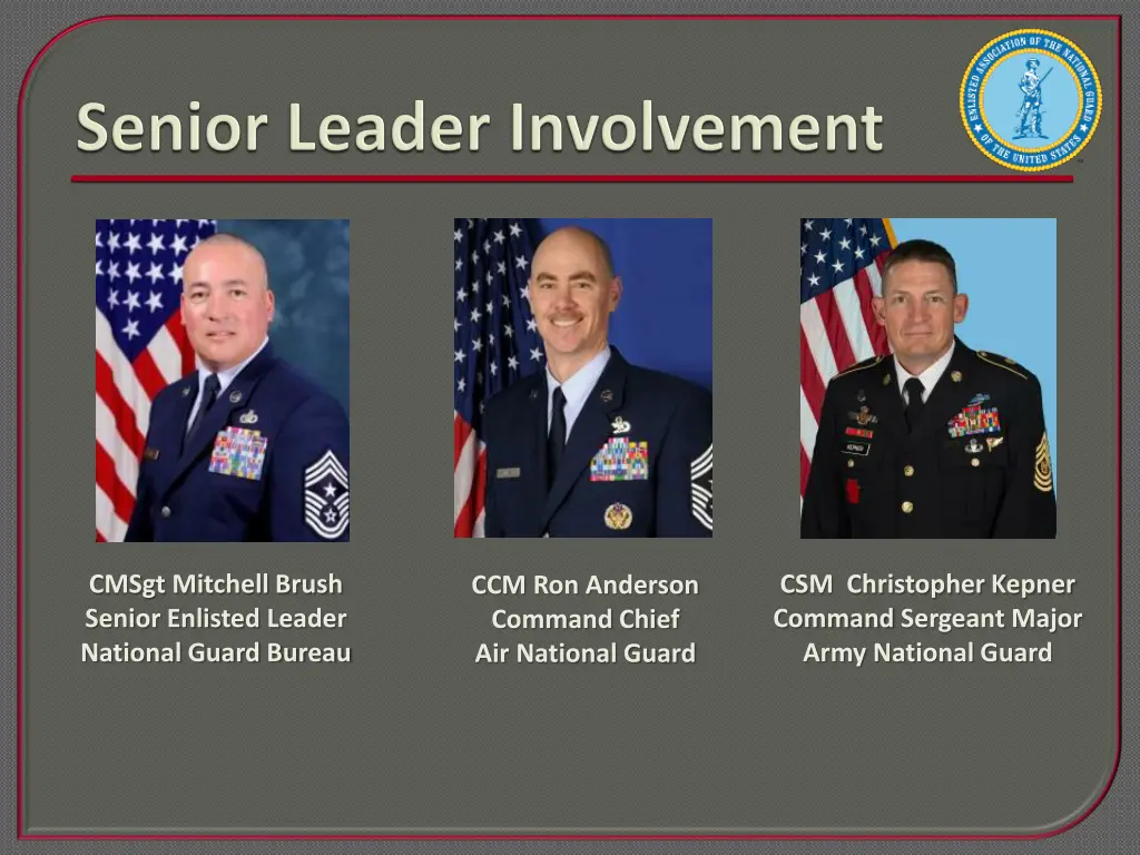 cmsgt mitchell brush senior enlisted leader