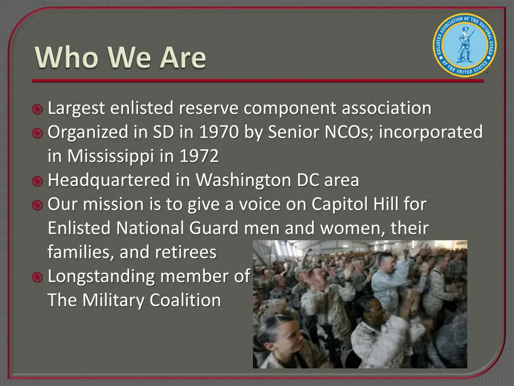 largest enlisted reserve component association