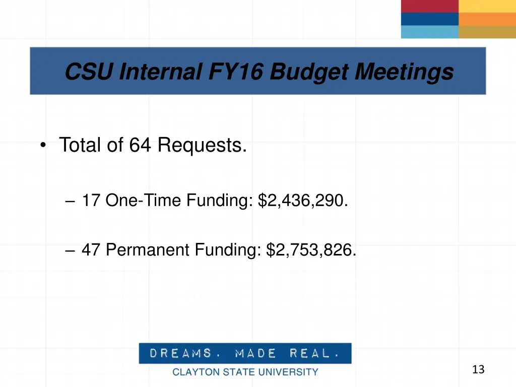 csu internal fy16 budget meetings