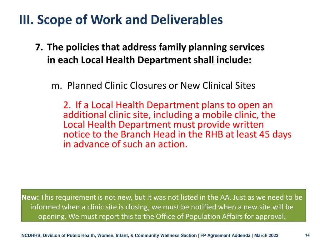 iii scope of work and deliverables 7