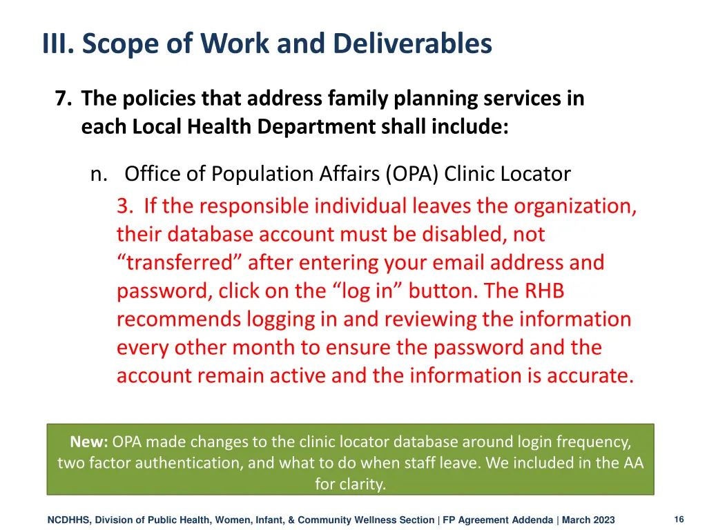 iii scope of work and deliverables 9