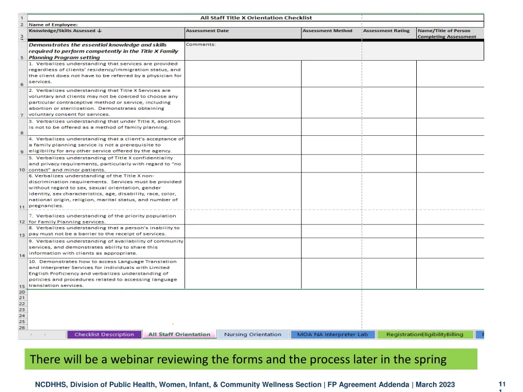 there will be a webinar reviewing the forms 1