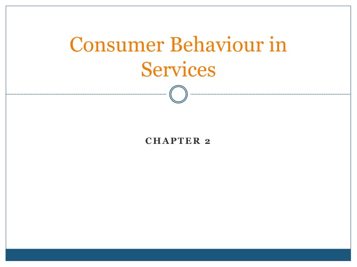 consumer behaviour in services