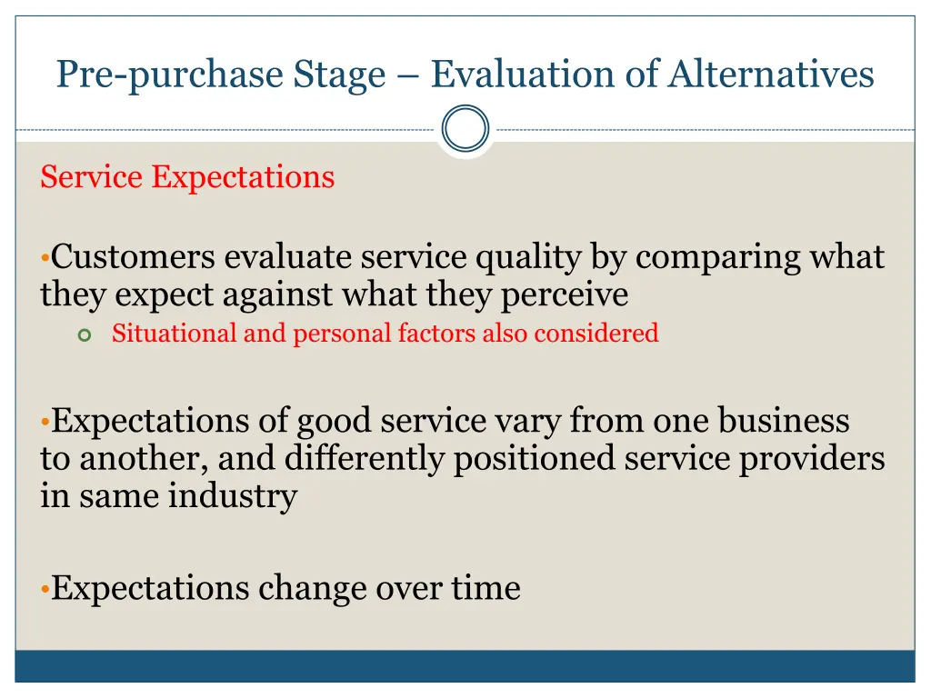 pre purchase stage evaluation of alternatives 3