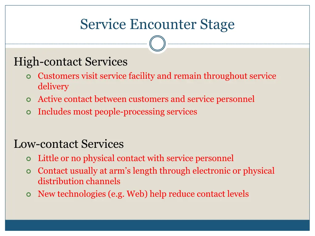 service encounter stage 1