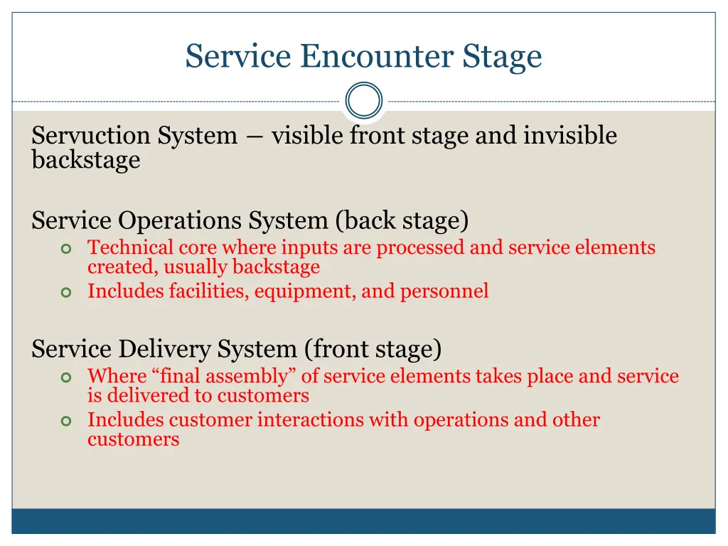 service encounter stage 2