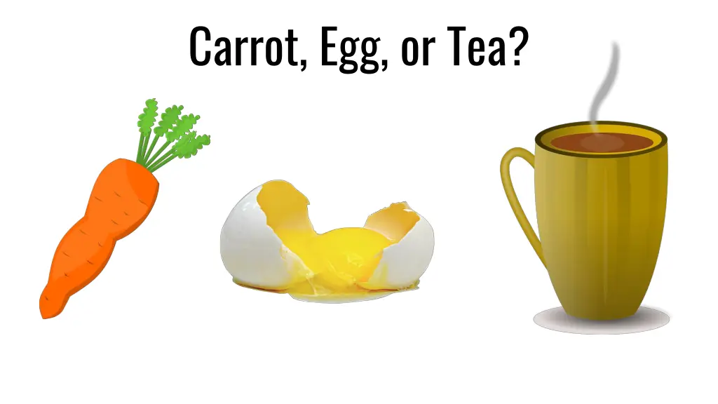 carrot egg or tea