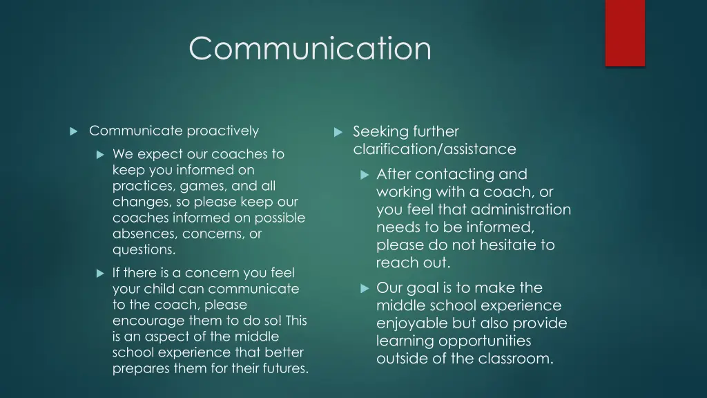 communication