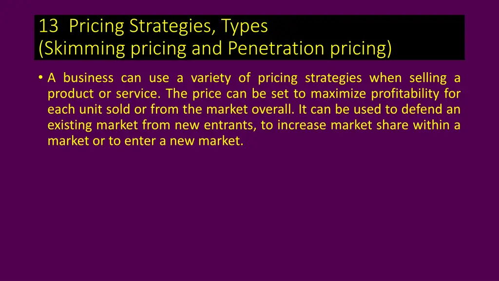 13 pricing strategies types skimming pricing