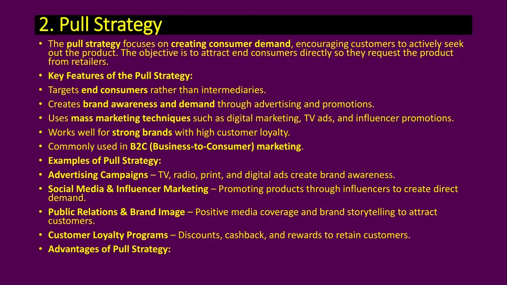 2 pull strategy 2 pull strategy the pull strategy