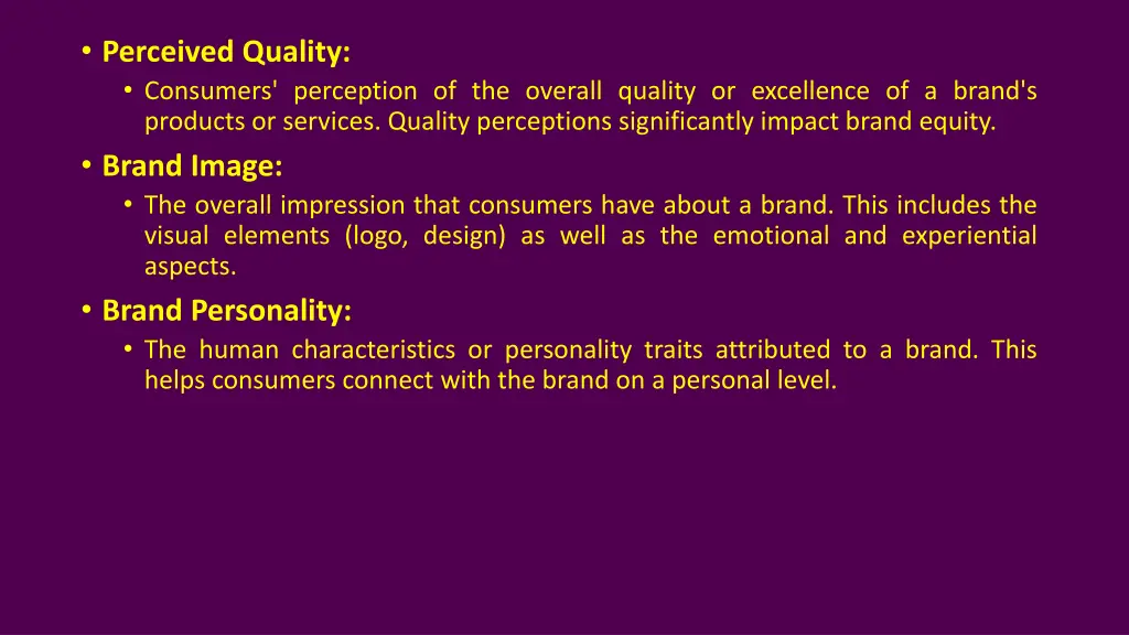perceived quality consumers perception