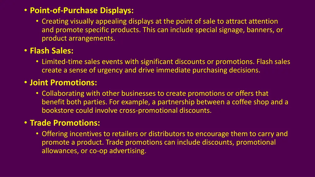 point of purchase displays creating visually