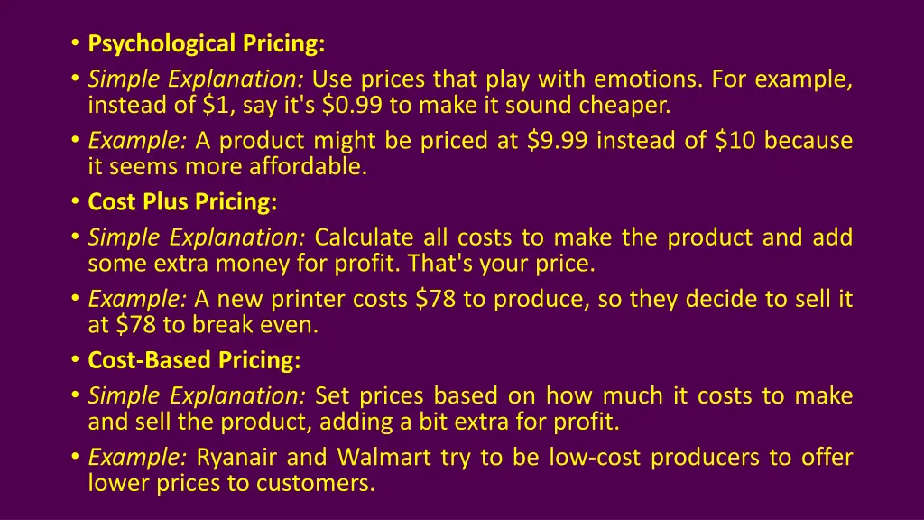 psychological pricing simple explanation