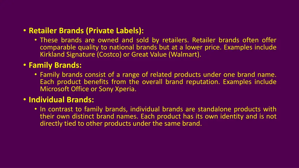 retailer brands private labels these brands