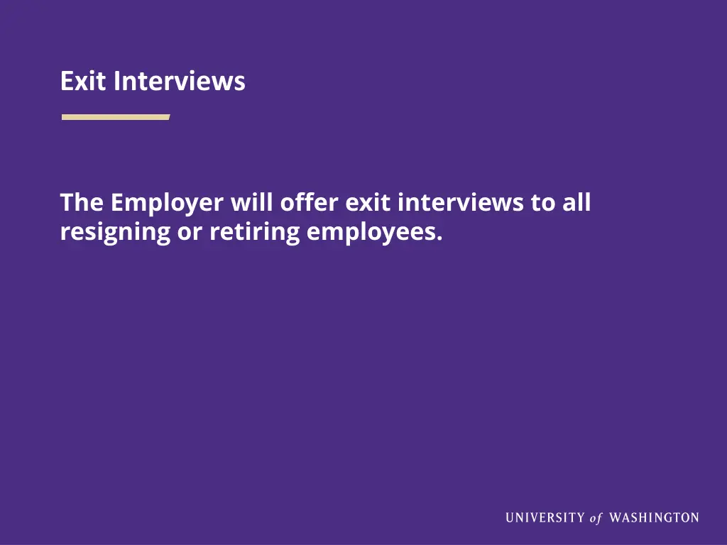 exit interviews