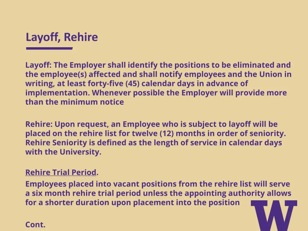 layoff rehire
