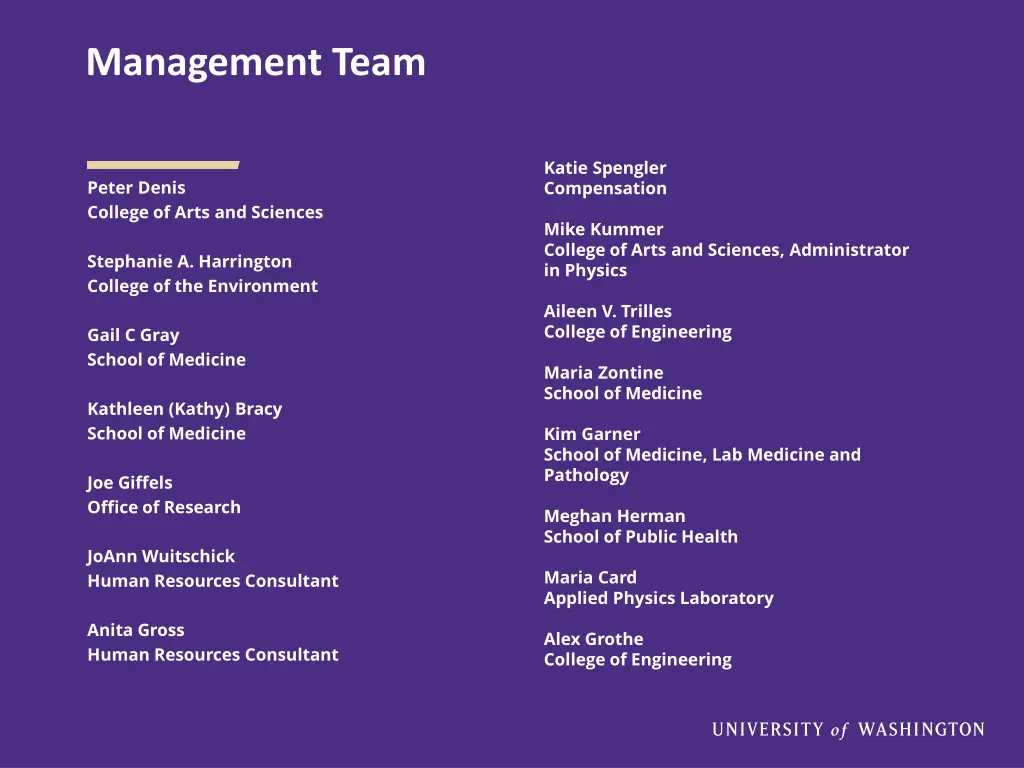 management team