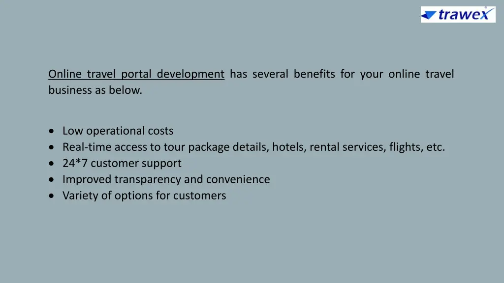 online travel portal development has several