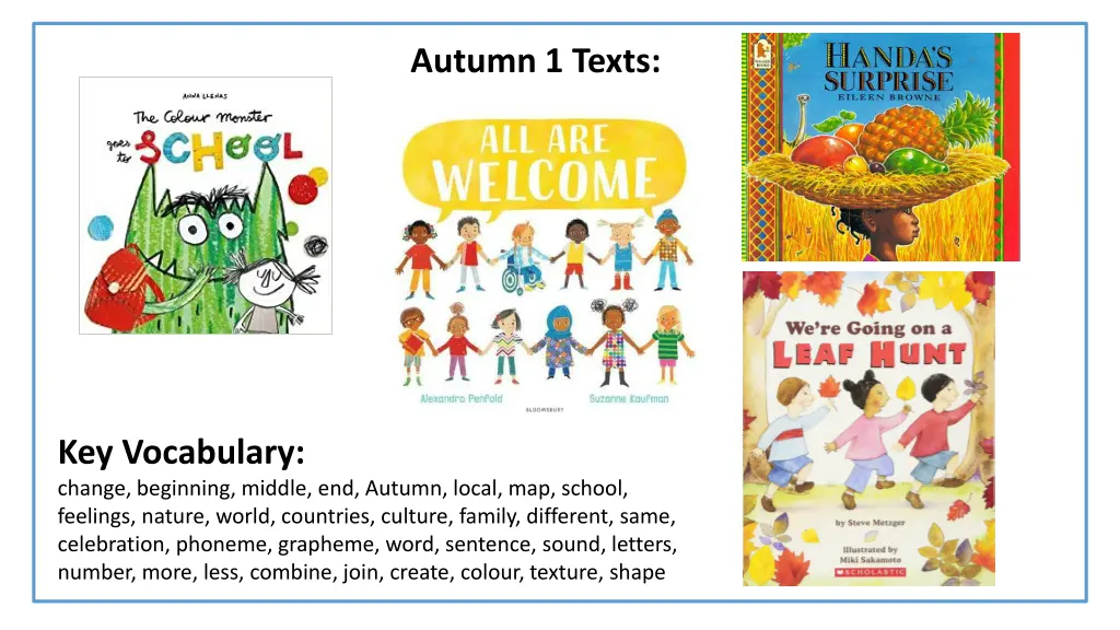 autumn 1 texts