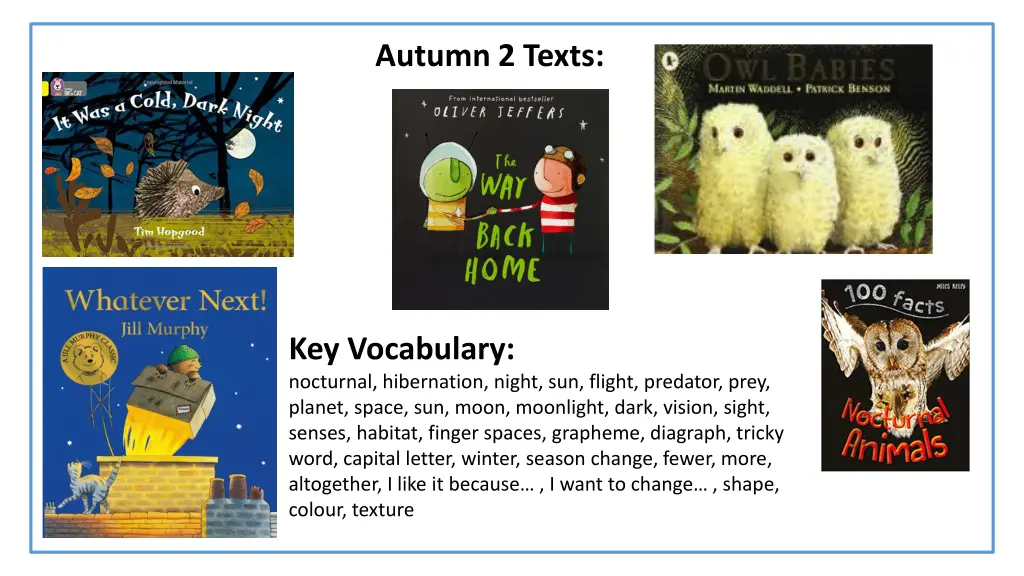 autumn 2 texts