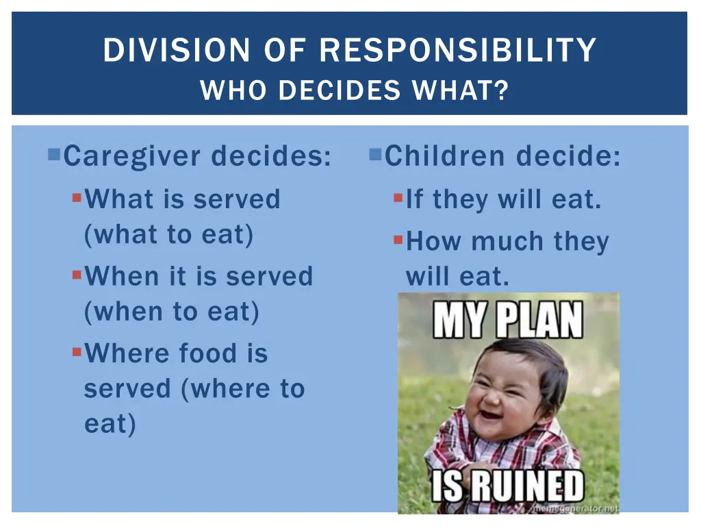division of responsibility who decides what